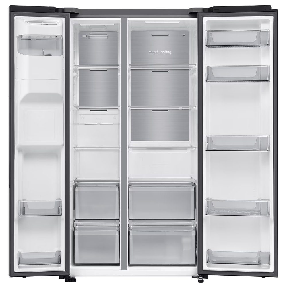 Samsung Series 6 AI SpaceMax American Fridge Freezer With Ice & Water RS70F64KDTEU - Silver Samsung Series 6 AI SpaceMax American Fridge Freezer With Ice & Water RS70F64KDTEU - Silver