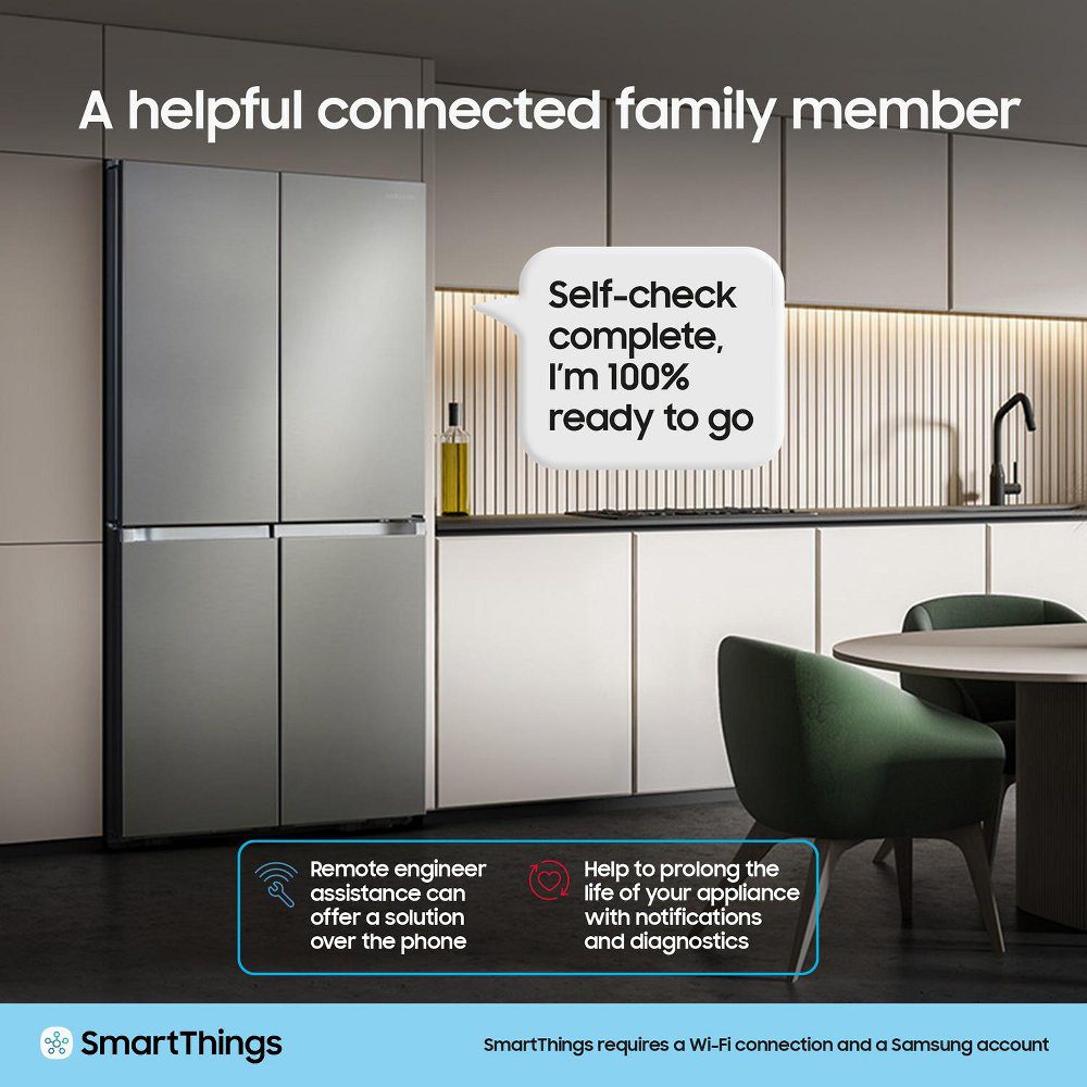 Samsung American Style Fridge Freezer With Ice & Water Non Plumbed RS70F65KETEU - Silver Samsung American Style Fridge Freezer With Ice & Water Non Plumbed RS70F65KETEU - Silver