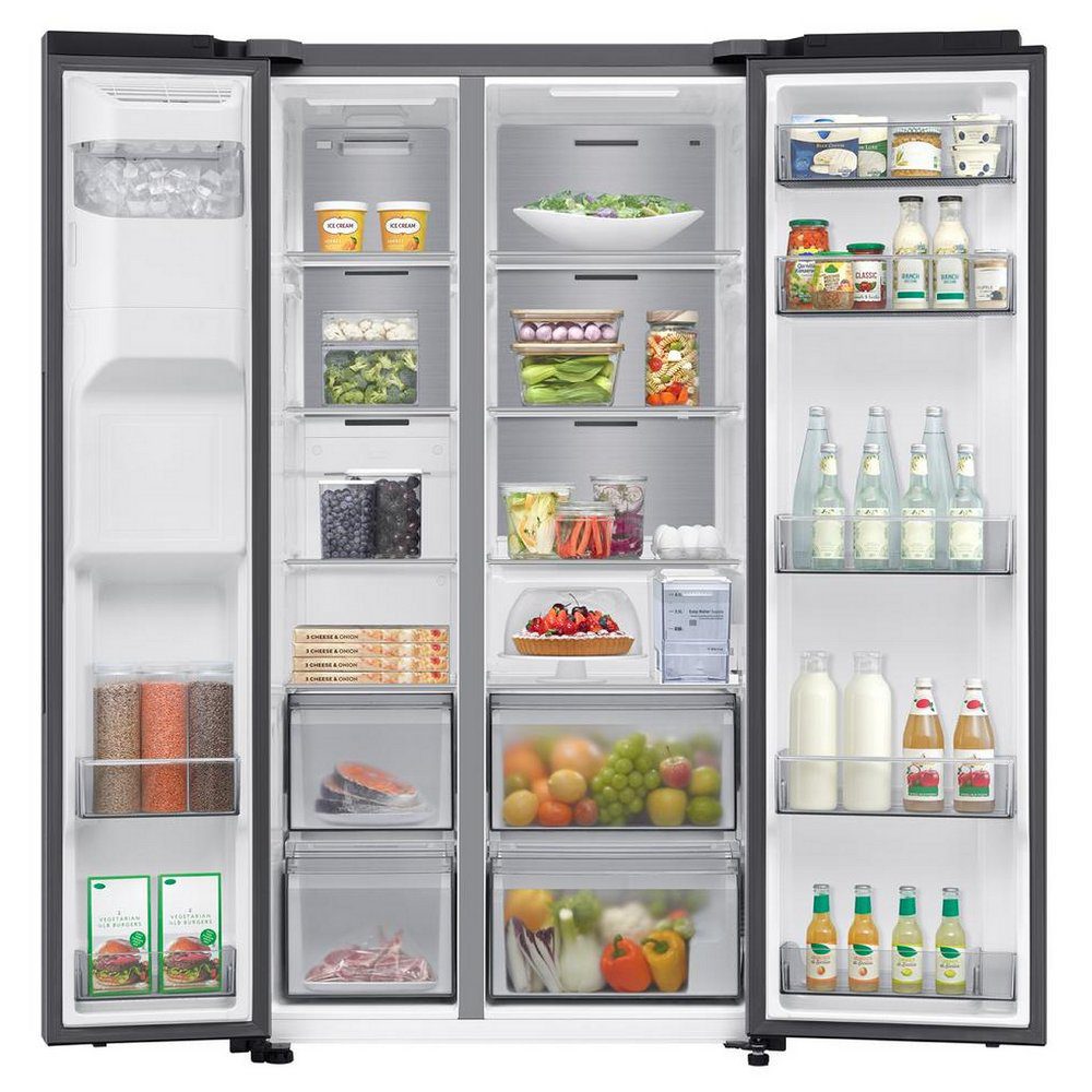 Samsung American Style Fridge Freezer With Ice & Water Non Plumbed RS70F65KETEU - Silver Samsung American Style Fridge Freezer With Ice & Water Non Plumbed RS70F65KETEU - Silver
