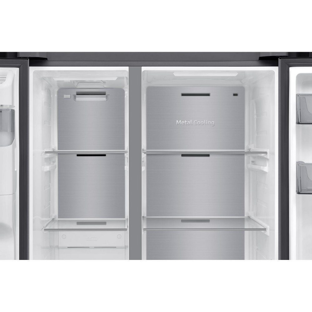 Samsung American Style Fridge Freezer With Ice & Water Non Plumbed RS70F65KETEU - Silver Samsung American Style Fridge Freezer With Ice & Water Non Plumbed RS70F65KETEU - Silver