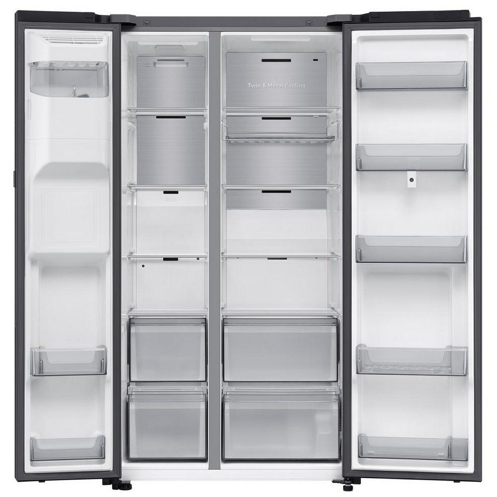 Samsung American Family Hub Fridge Freezer With Ice & Water RS90F66BEFEU - Black Steel Samsung American Family Hub Fridge Freezer With Ice & Water RS90F66BEFEU - Black Steel