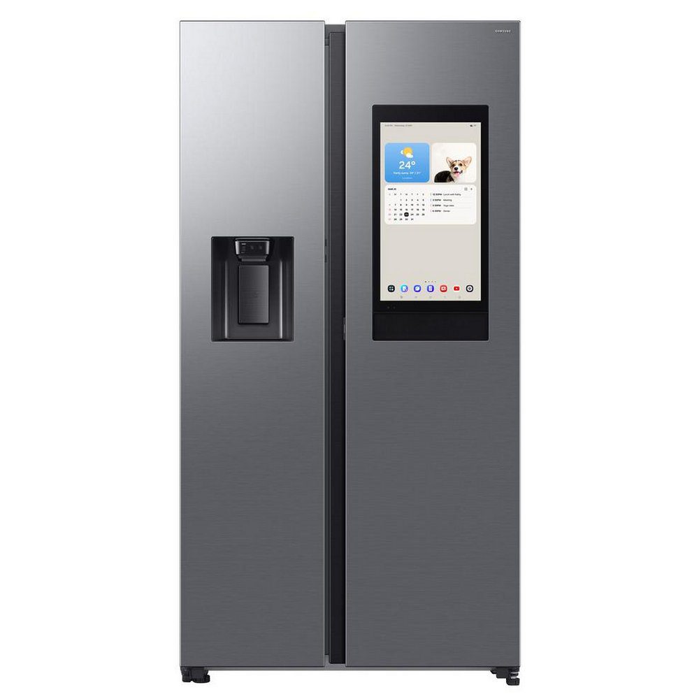 Samsung  American Family Hub Fridge Freezer With Ice & Water RS90F66BETEU - Stainless Steel