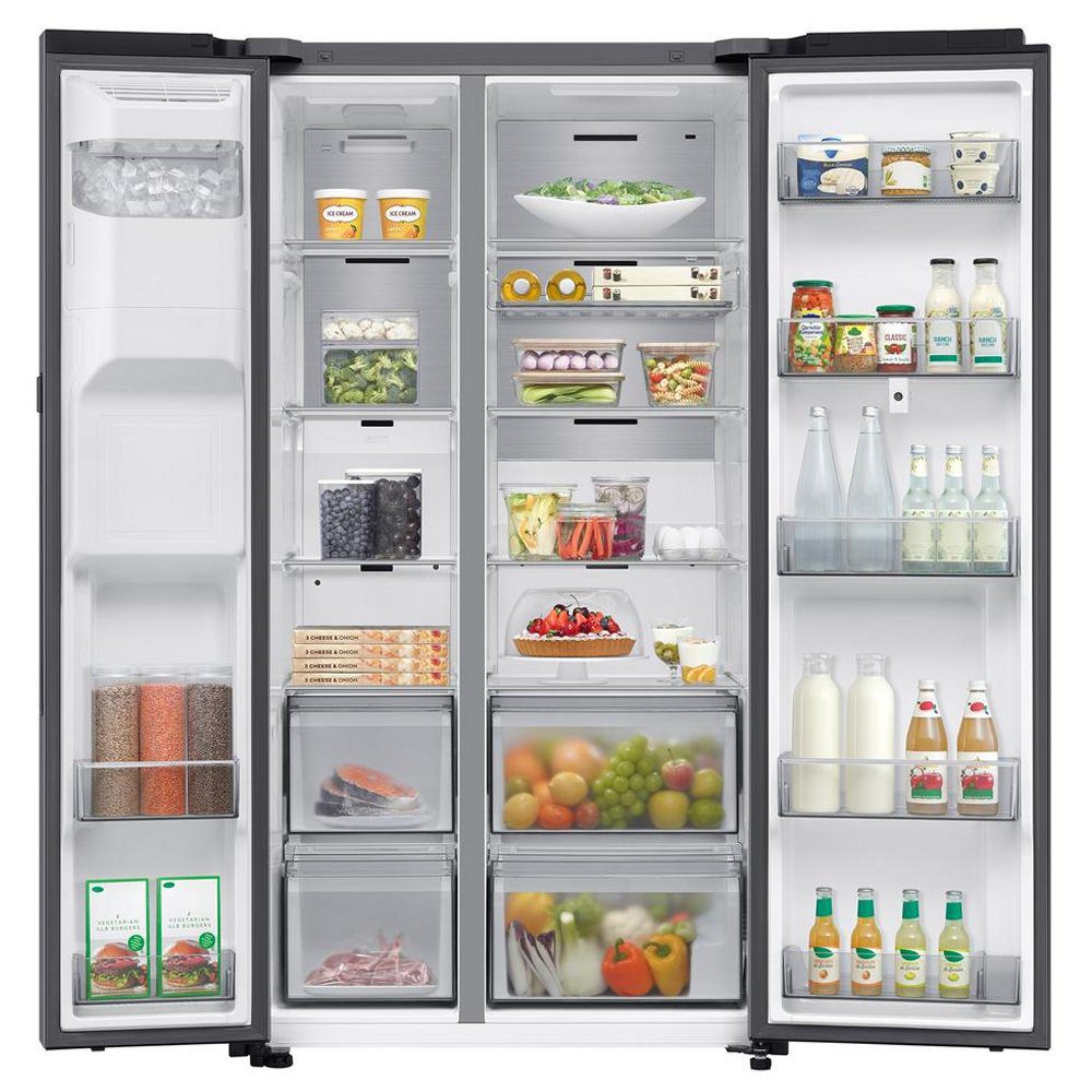 Samsung American Family Hub Fridge Freezer With Ice & Water RS90F66BETEU - Stainless Steel Samsung American Family Hub Fridge Freezer With Ice & Water RS90F66BETEU - Stainless Steel