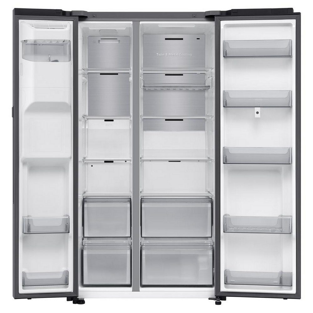 Samsung American Family Hub Fridge Freezer With Ice & Water RS90F66BETEU - Stainless Steel Samsung American Family Hub Fridge Freezer With Ice & Water RS90F66BETEU - Stainless Steel