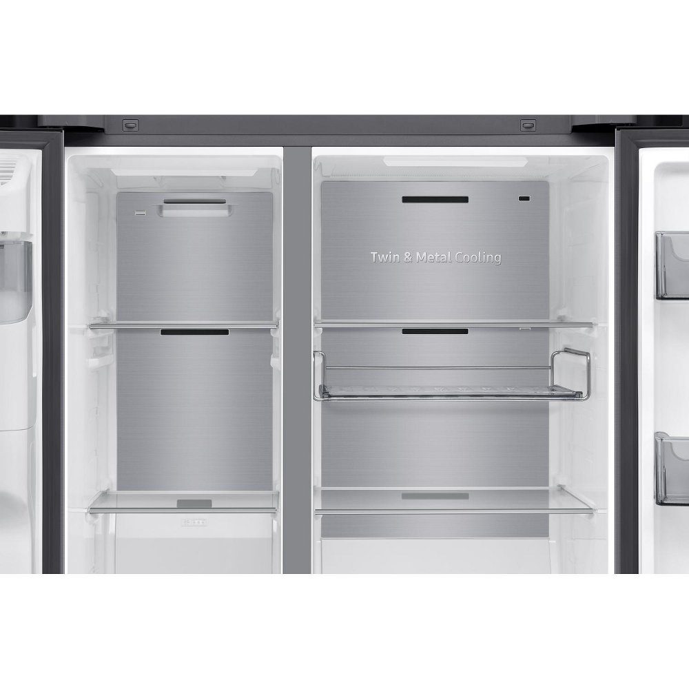 Samsung American Family Hub Fridge Freezer With Ice & Water RS90F66BETEU - Stainless Steel Samsung American Family Hub Fridge Freezer With Ice & Water RS90F66BETEU - Stainless Steel