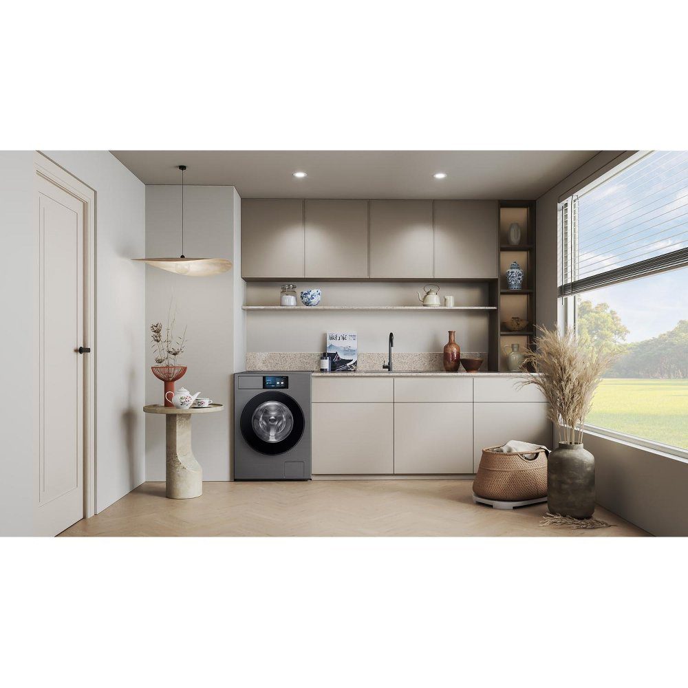 Samsung 9kg Series 9 AutoDose Ecobubble Steam Washing Machine 1400rpm WF90F09C4SU1 - Silver Samsung 9kg Series 9 AutoDose Ecobubble Steam Washing Machine 1400rpm WF90F09C4SU1 - Silver