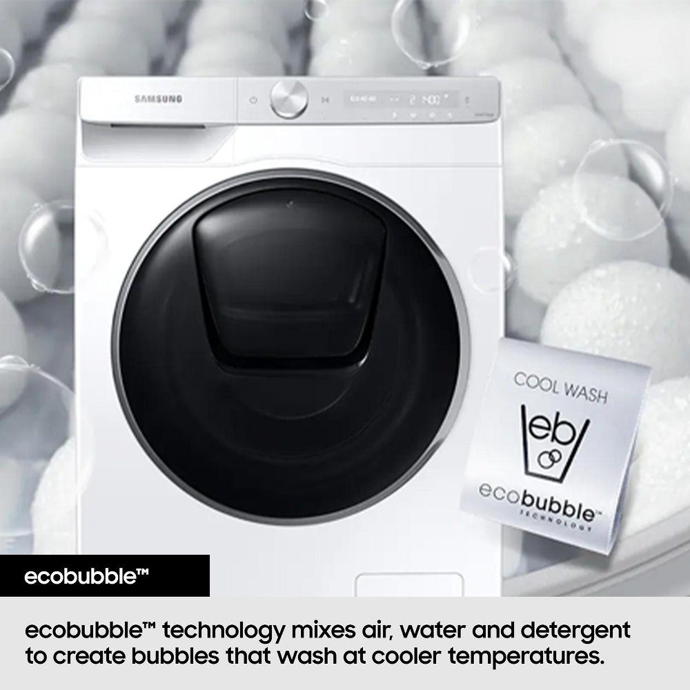 Samsung 9kg Series 9 AutoDose Ecobubble Steam Washing Machine 1400rpm WF90F09C4SU1 - Silver Samsung 9kg Series 9 AutoDose Ecobubble Steam Washing Machine 1400rpm WF90F09C4SU1 - Silver
