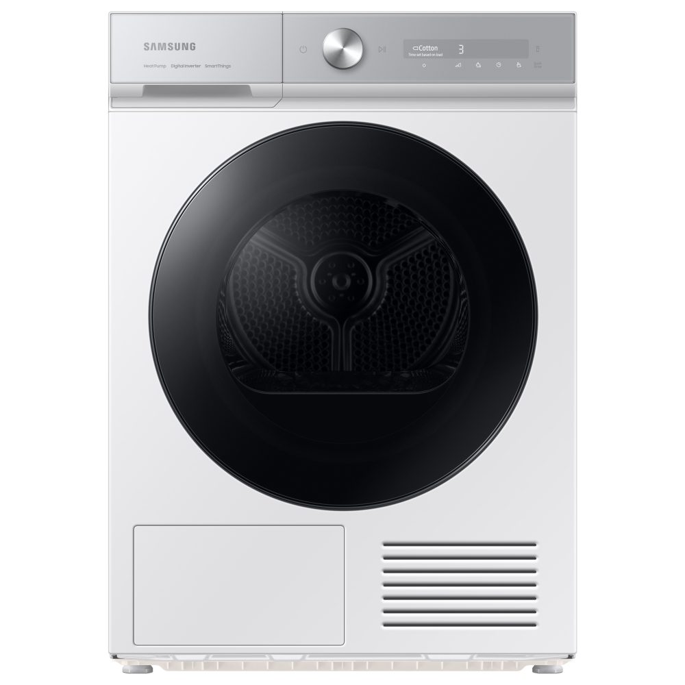 Samsung  9kg Series 8 OptimalDry Heat Pump Condenser Tumble Dryer DV90BB9445GHS1 - White