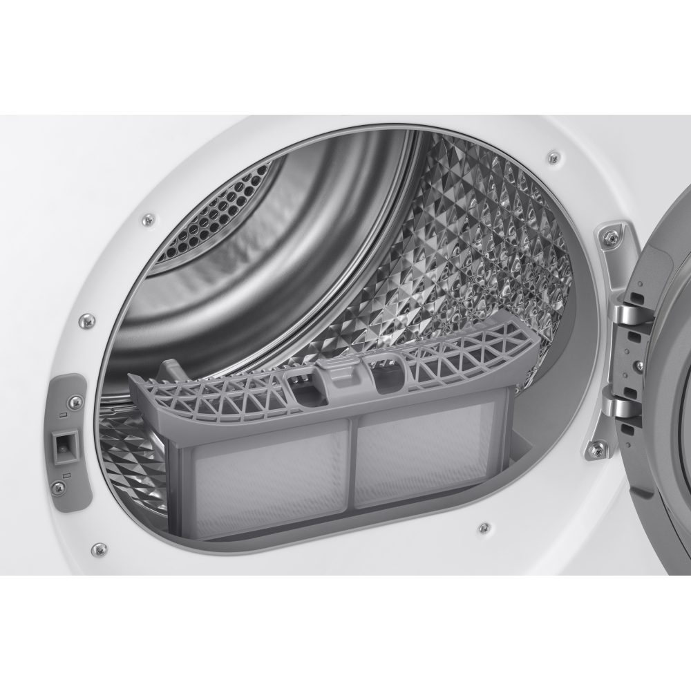 Samsung 9kg Series 8 OptimalDry Heat Pump Condenser Tumble Dryer DV90BB9445GHS1 - White Samsung 9kg Series 8 OptimalDry Heat Pump Condenser Tumble Dryer DV90BB9445GHS1 - White