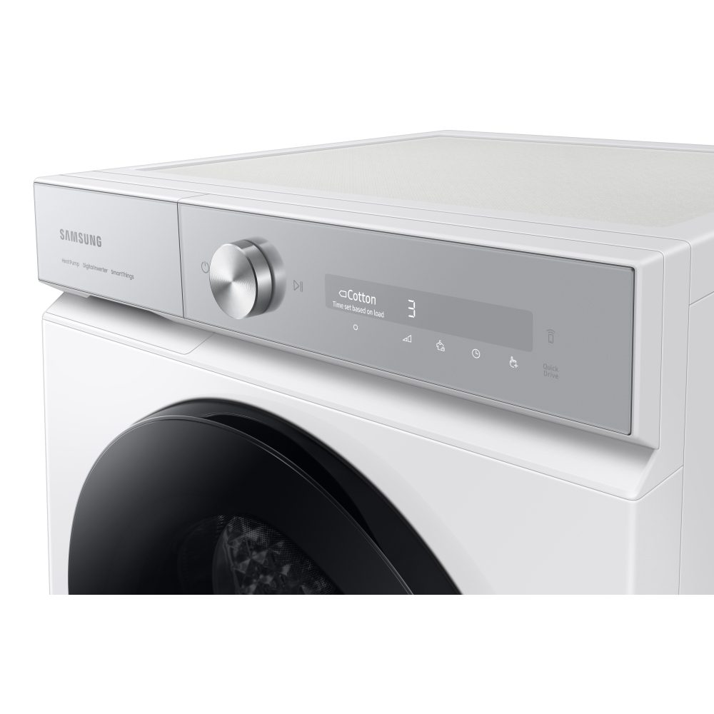 Samsung 9kg Series 8 OptimalDry Heat Pump Condenser Tumble Dryer DV90BB9445GHS1 - White Samsung 9kg Series 8 OptimalDry Heat Pump Condenser Tumble Dryer DV90BB9445GHS1 - White