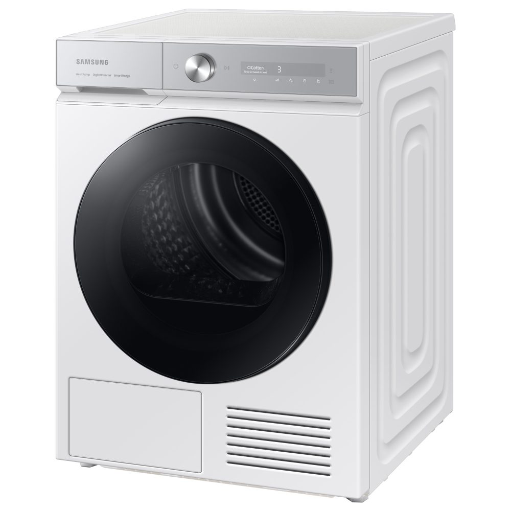 Samsung 9kg Series 8 OptimalDry Heat Pump Condenser Tumble Dryer DV90BB9445GHS1 - White Samsung 9kg Series 8 OptimalDry Heat Pump Condenser Tumble Dryer DV90BB9445GHS1 - White