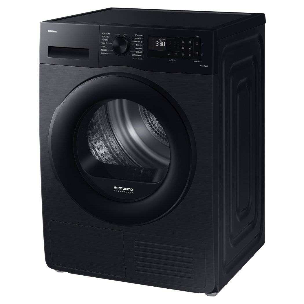 Samsung 9kg Series 5 Smart Heat Pump Condenser Tumble Dryer DV90CGC0A0ABEU - Black Samsung 9kg Series 5 Smart Heat Pump Condenser Tumble Dryer DV90CGC0A0ABEU - Black