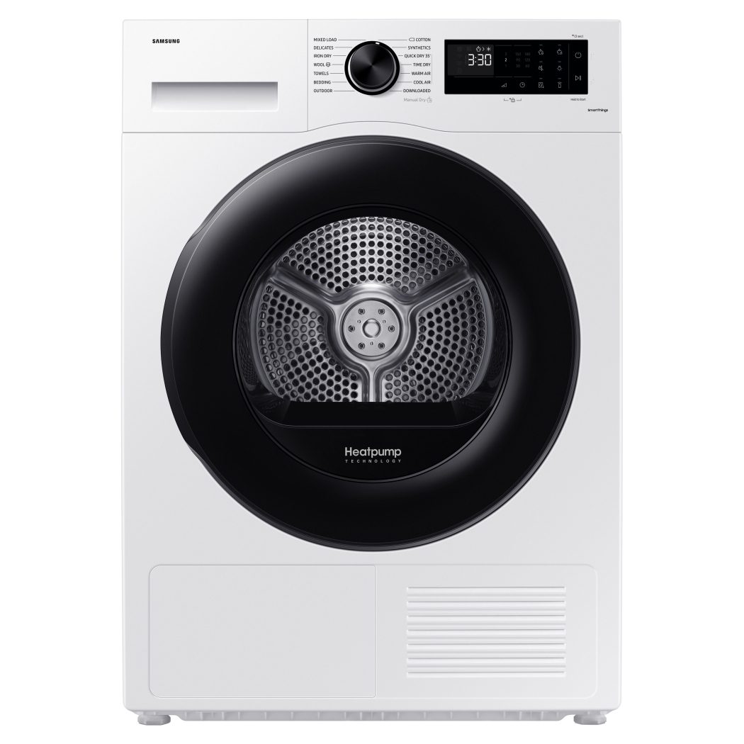 Samsung  9kg Series 5 Heat Pump Condenser Tumble Dryer DV90CGC0A0AEEU - White