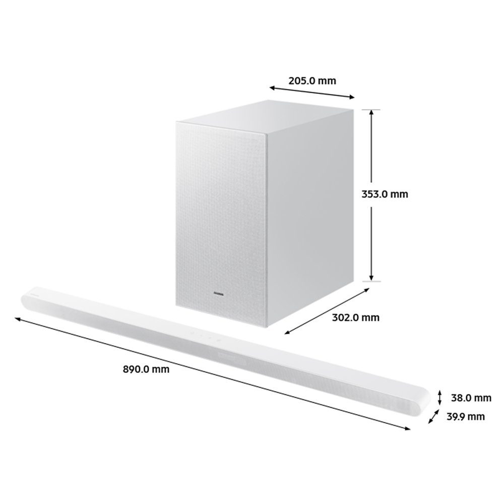 Samsung Q-Symphony S701D 3.1ch Cinematic Dolby Atmos Soundbar HW-S701D/XU - White Samsung Q-Symphony S701D 3.1ch Cinematic Dolby Atmos Soundbar HW-S701D/XU - White