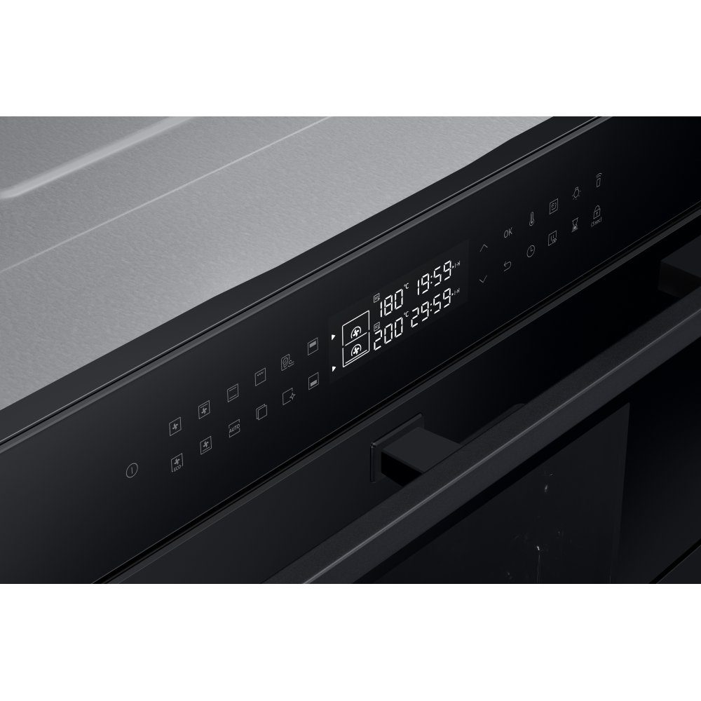 Samsung Series 4 Pyrolytic Dual Cook Flex Multifunction Single Oven NV7B4355VAK/U4 - Black Samsung Series 4 Pyrolytic Dual Cook Flex Multifunction Single Oven NV7B4355VAK/U4 - Black