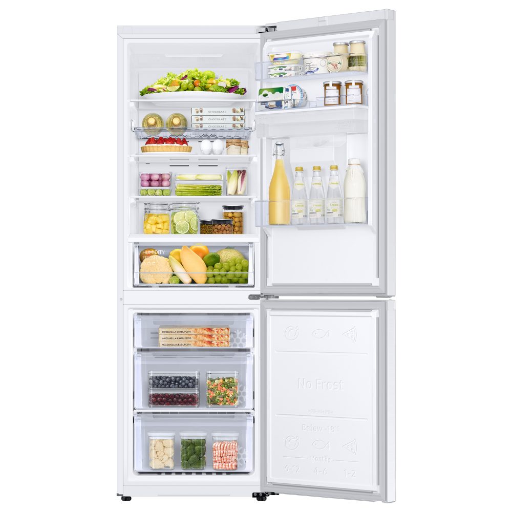 Samsung 60cm Frost Free Fridge Freezer With Water Dispenser RB34C632EWW - White Samsung 60cm Frost Free Fridge Freezer With Water Dispenser RB34C632EWW - White