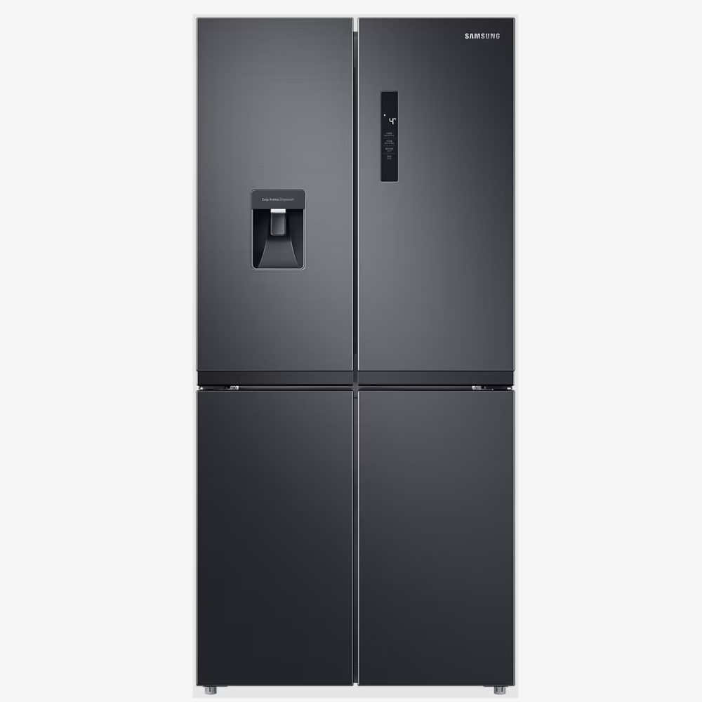 Samsung  4 Door Fridge Freezer With Water Dispenser Non Plumbed RF48A401EB4 - Black Steel