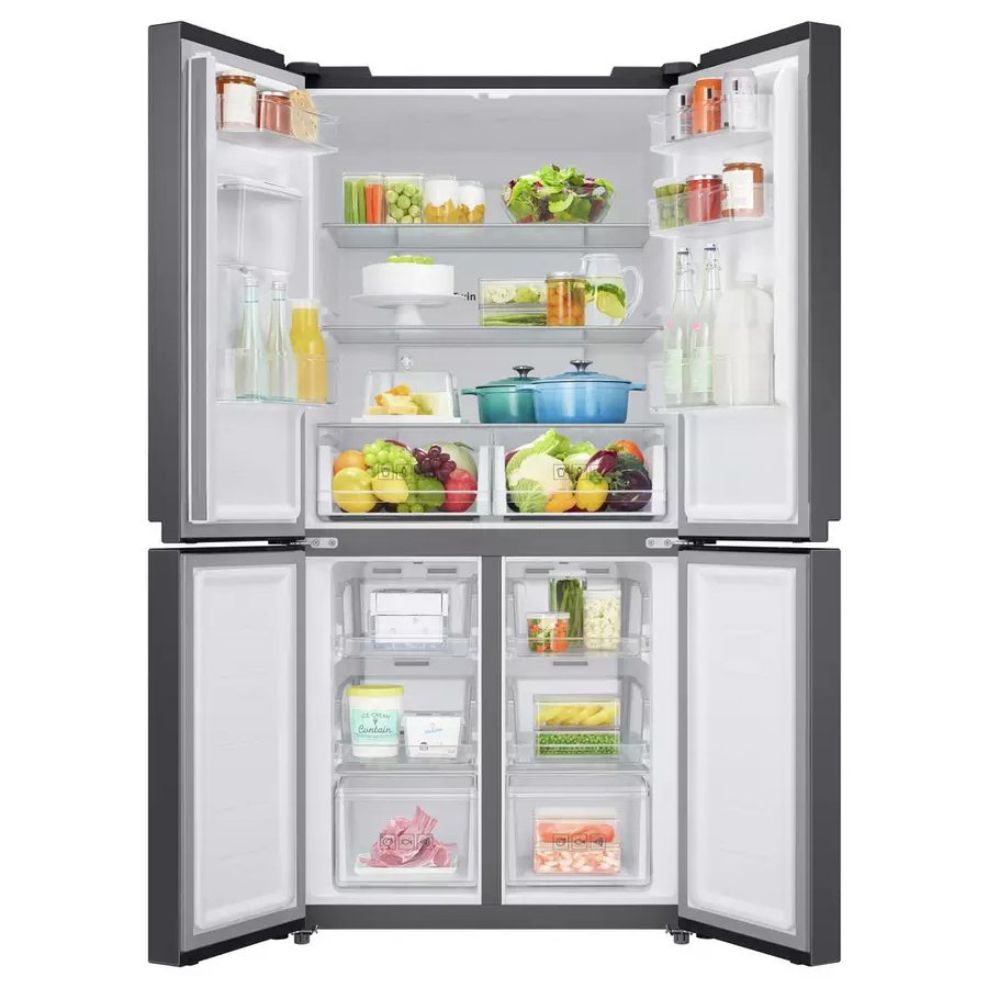 Samsung 4 Door Fridge Freezer With Water Dispenser Non Plumbed RF48A401EB4 - Black Steel Samsung 4 Door Fridge Freezer With Water Dispenser Non Plumbed RF48A401EB4 - Black Steel