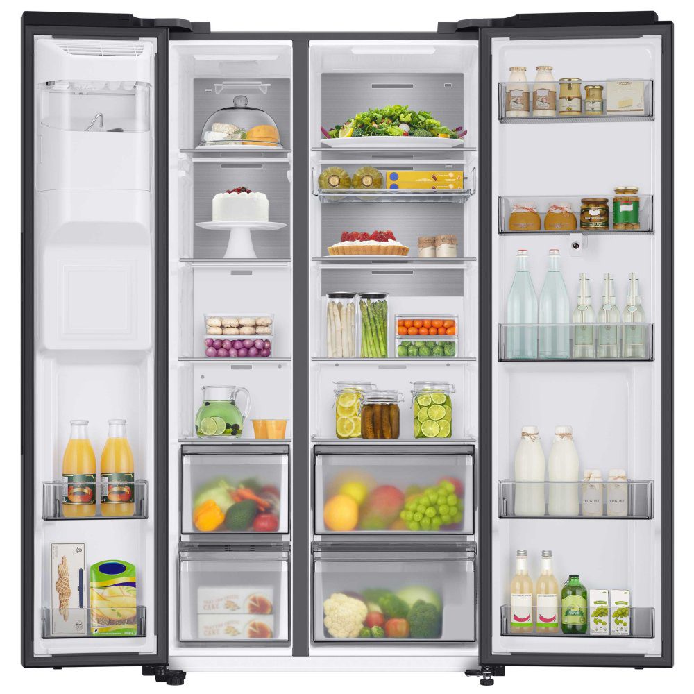Samsung American Family Hub Fridge Freezer Ice & Water RS6HA8891B1 - BLACK STEEL Samsung American Family Hub Fridge Freezer Ice & Water RS6HA8891B1 - BLACK STEEL