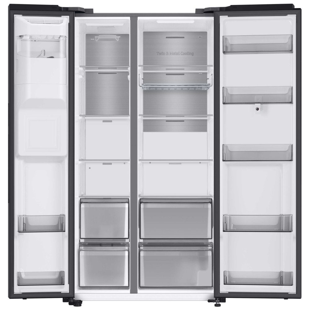 Samsung American Family Hub Fridge Freezer Ice & Water RS6HA8891B1 - BLACK STEEL Samsung American Family Hub Fridge Freezer Ice & Water RS6HA8891B1 - BLACK STEEL
