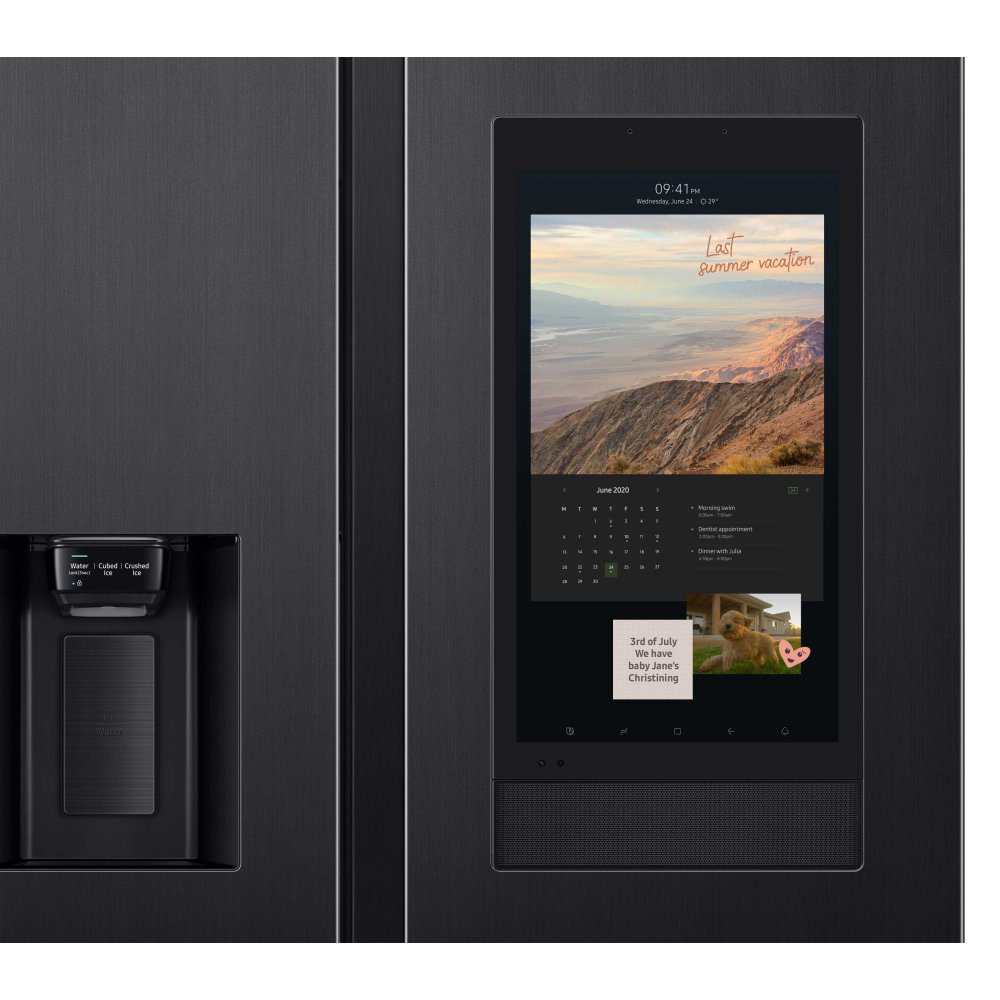 Samsung American Family Hub Fridge Freezer Ice & Water RS6HA8891B1 - BLACK STEEL Samsung American Family Hub Fridge Freezer Ice & Water RS6HA8891B1 - BLACK STEEL
