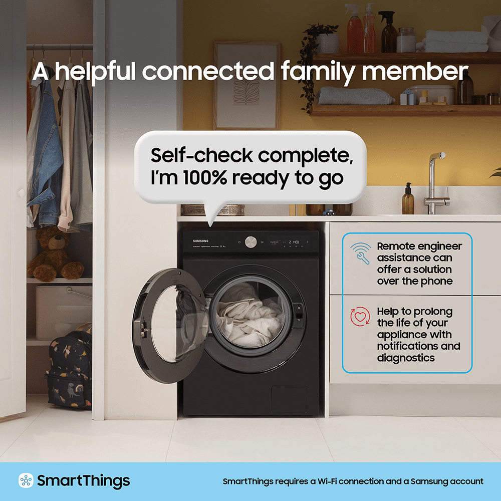 Samsung 11kg Series 8 AutoDose Smart Washing Machine 1400rpm WW11DB8B95GBU1 - Black Samsung 11kg Series 8 AutoDose Smart Washing Machine 1400rpm WW11DB8B95GBU1 - Black