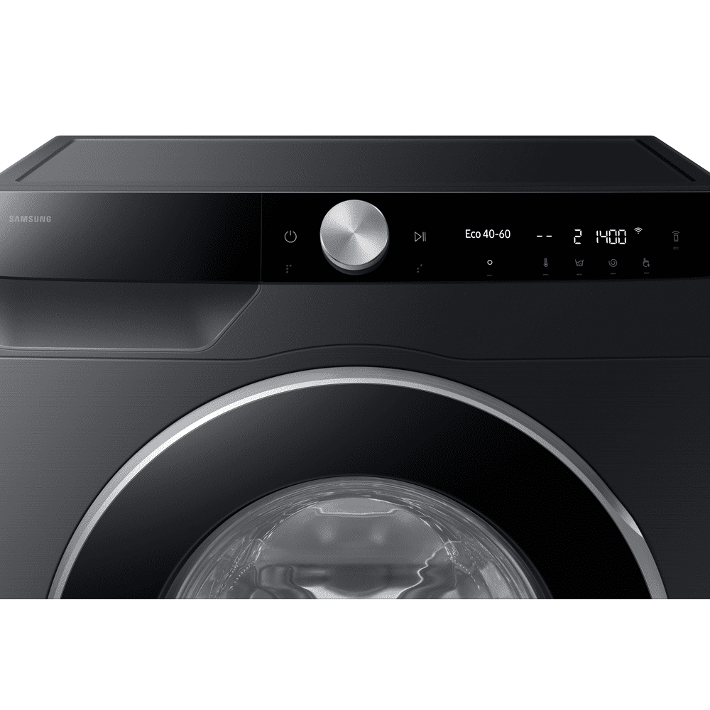 Samsung 9kg Series 6 AutoDose Ecobubble Steam Washing Machine 1400rpm WW90DG6U85LBU1 - Black - Image 2