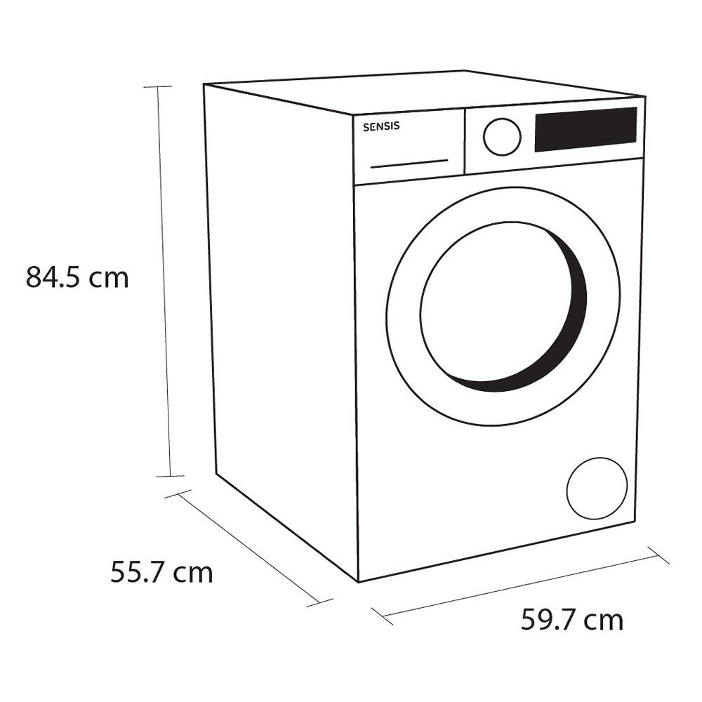 Sensis 8kg Washing Machine 1400rpm WMF01814AW - White Sensis 8kg Washing Machine 1400rpm WMF01814AW - White