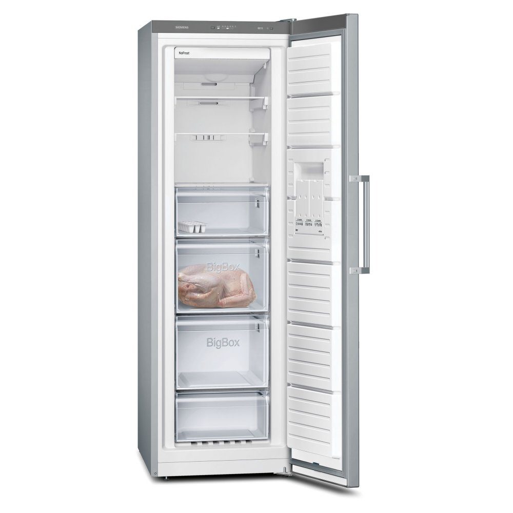 Siemens IQ-300 60cm Freestanding Frost Free Freezer GS36NVIEPG - Stainless Steel Siemens IQ-300 60cm Freestanding Frost Free Freezer GS36NVIEPG - Stainless Steel