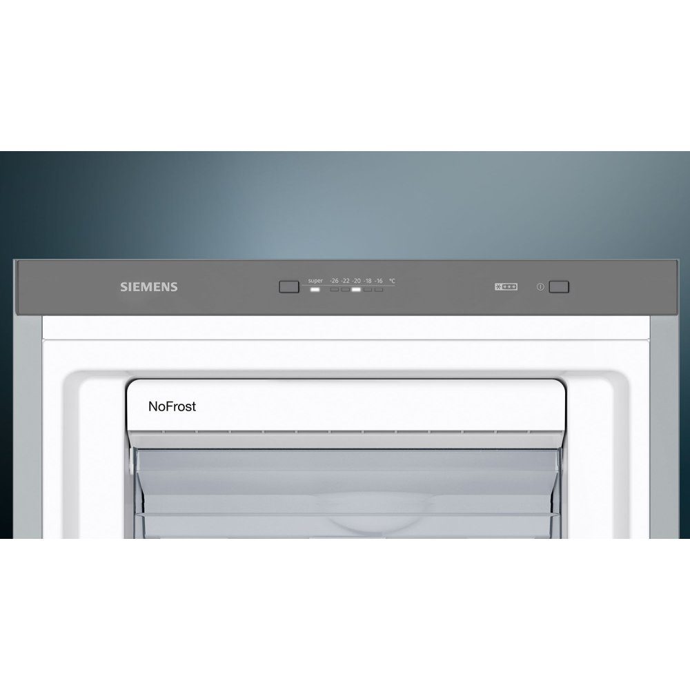 Siemens IQ-300 60cm Freestanding Frost Free Freezer GS36NVIEPG - Stainless Steel Siemens IQ-300 60cm Freestanding Frost Free Freezer GS36NVIEPG - Stainless Steel