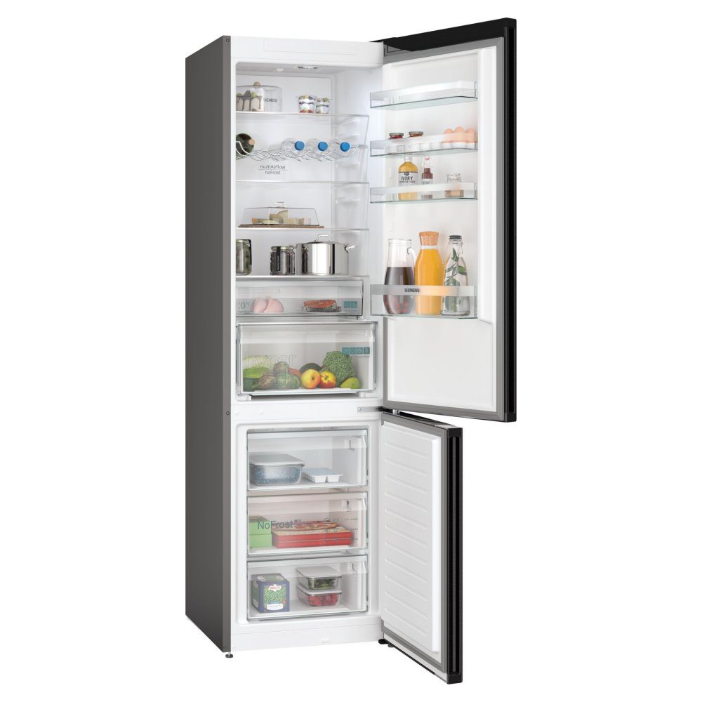 Siemens IQ-500 60cm Freestanding Frost Free Fridge Freezer KG39NXXBF - Black Steel Siemens IQ-500 60cm Freestanding Frost Free Fridge Freezer KG39NXXBF - Black Steel