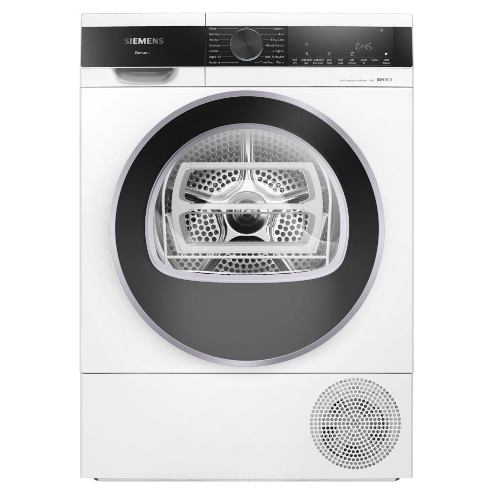 Siemens  9kg IQ-500 Heat Pump Condenser Dryer WQ45G203GB - White