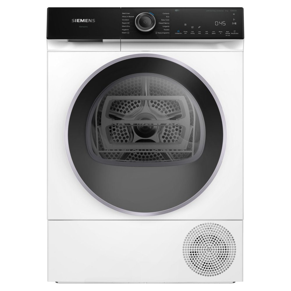 Siemens  9kg IQ-500 Heat Pump Condenser Dryer WQ46H2D9GB - White