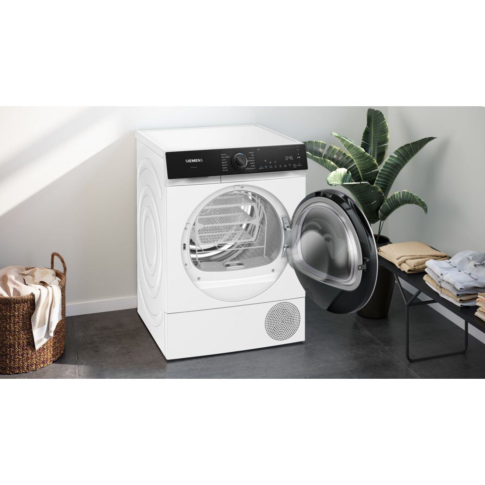 Siemens 9kg IQ-500 Heat Pump Condenser Dryer WQ46H2D9GB - White Siemens 9kg IQ-500 Heat Pump Condenser Dryer WQ46H2D9GB - White