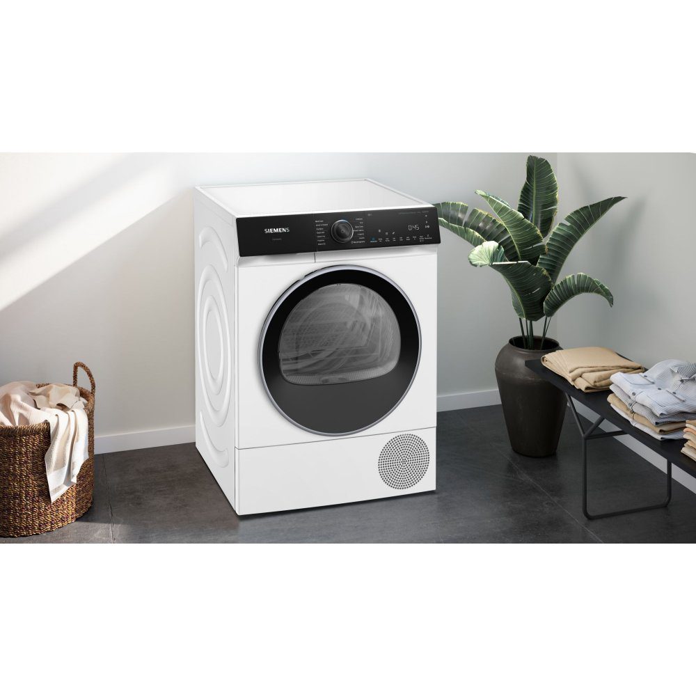 Siemens 9kg IQ-500 Heat Pump Condenser Dryer WQ46H2D9GB - White Siemens 9kg IQ-500 Heat Pump Condenser Dryer WQ46H2D9GB - White
