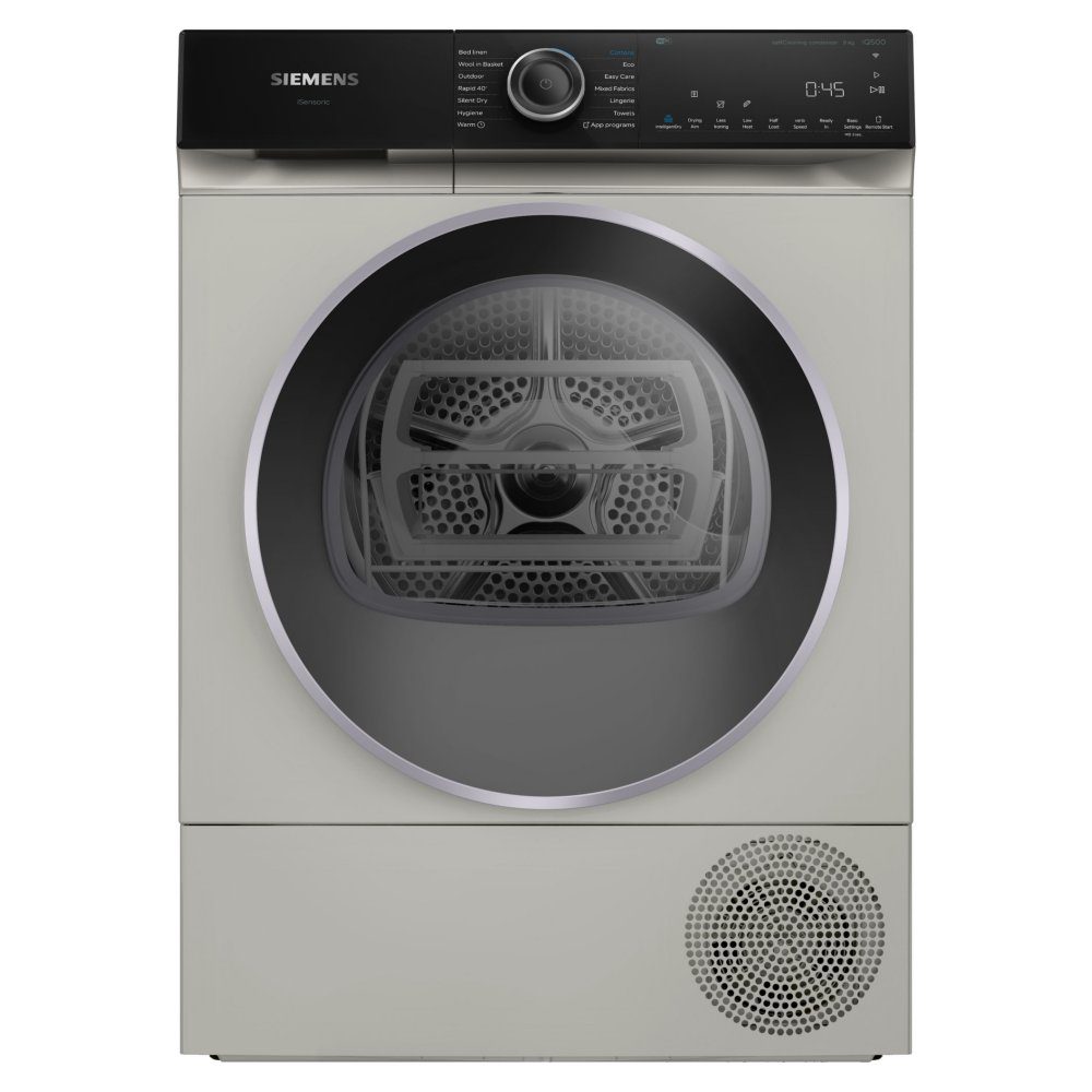 Siemens  9kg IQ-500 Heat Pump Condenser Dryer WQ46H2DXGB - Silver