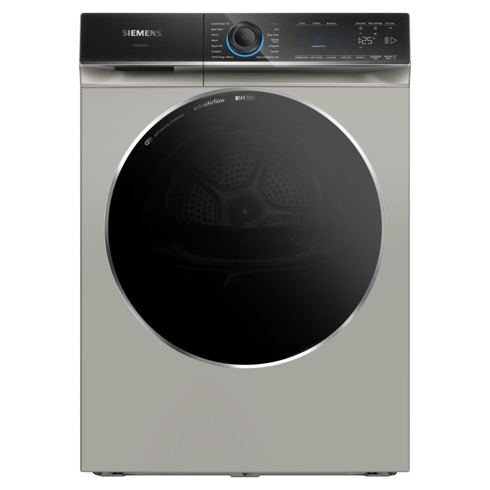 Siemens  9kg IQ-700 Heat Pump Condenser Dryer WR47B2CSGB - Silver
