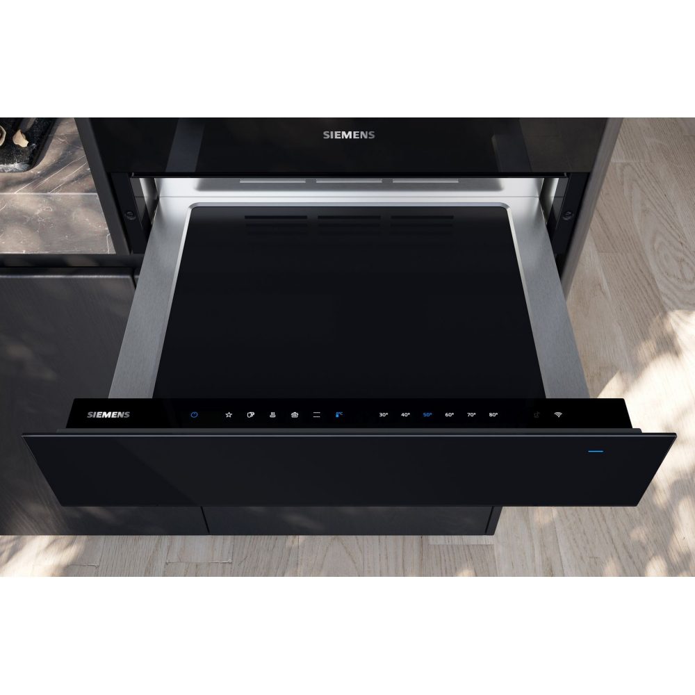 Siemens IQ-700 14cm Push Pull Warming Drawer BI710C1B1B - Black Siemens IQ-700 14cm Push Pull Warming Drawer BI710C1B1B - Black