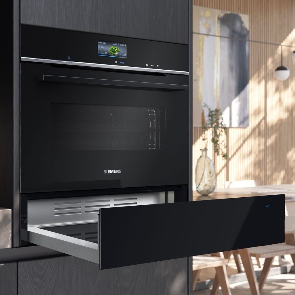Siemens IQ-700 14cm Push Pull Warming Drawer BI710C1B1B - Black Siemens IQ-700 14cm Push Pull Warming Drawer BI710C1B1B - Black