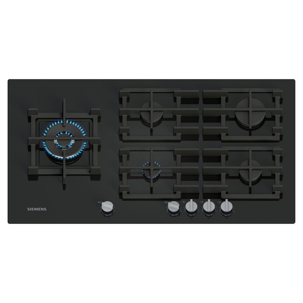 Siemens  IQ-500 90cm Frameless Gas On Glass Hob EP9A6MI40 - Black