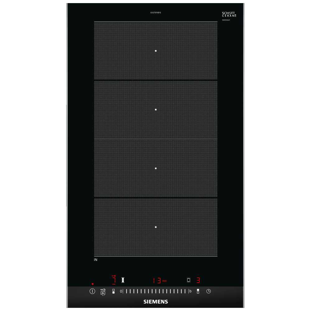 Siemens  IQ-700 30cm Domino Flex Induction Hob EX375FXB1E - Stainless Steel