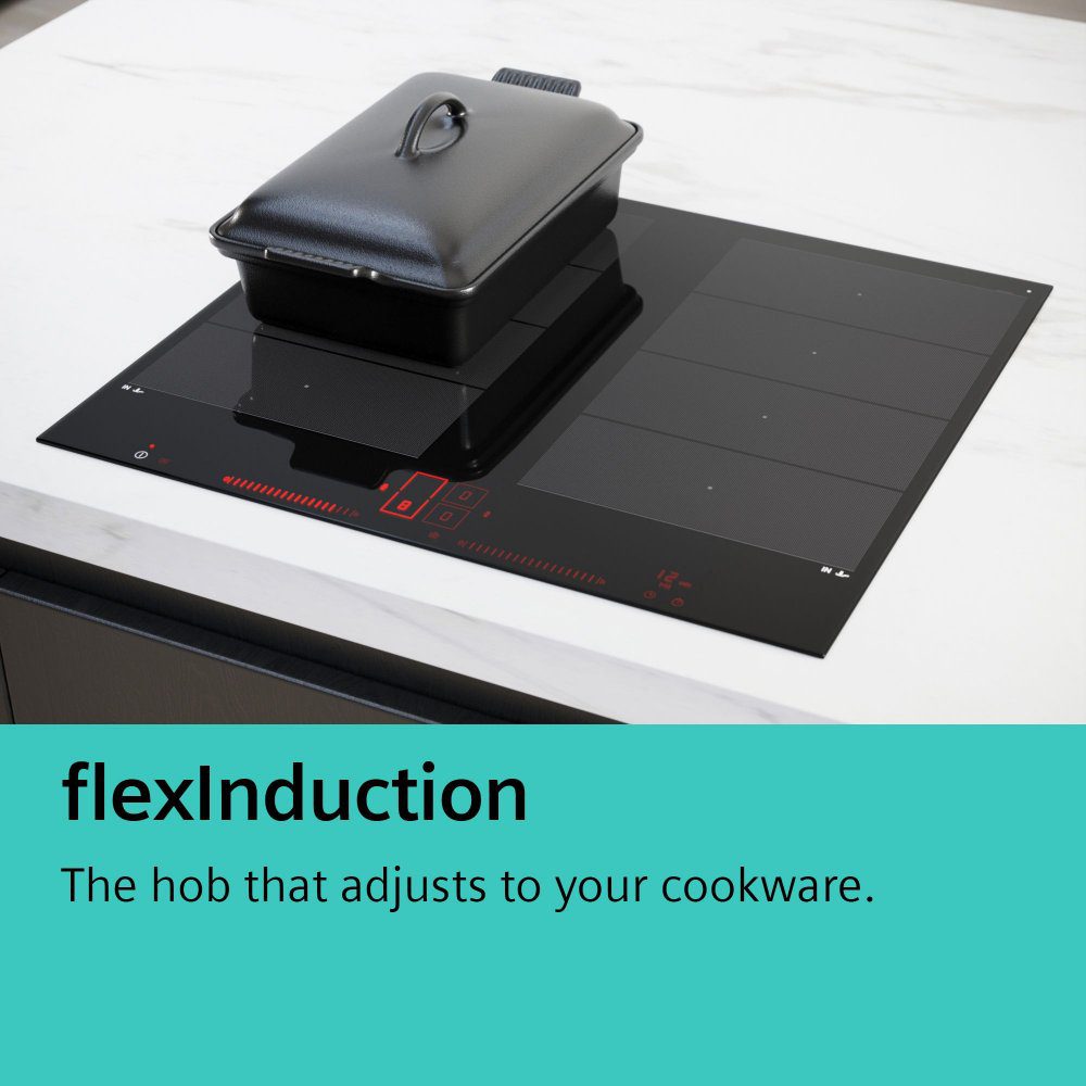 Siemens IQ-700 60cm 4 Zone Flex Induction Hob EX675HXC1E - Black Siemens IQ-700 60cm 4 Zone Flex Induction Hob EX675HXC1E - Black