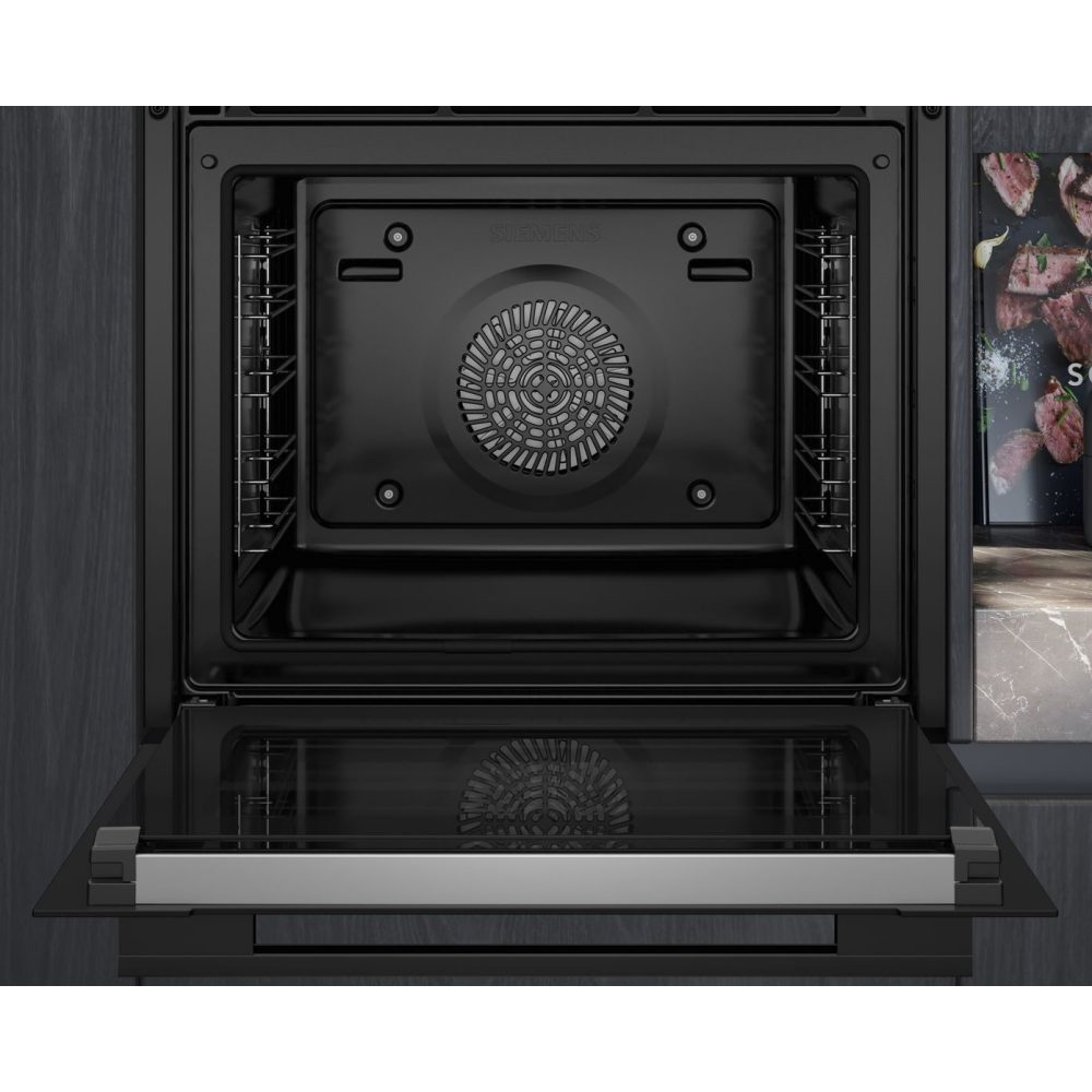 Siemens IQ-700 Pyrolytic Multifunction Single Oven HB776G1B1B - Black Siemens IQ-700 Pyrolytic Multifunction Single Oven HB776G1B1B - Black
