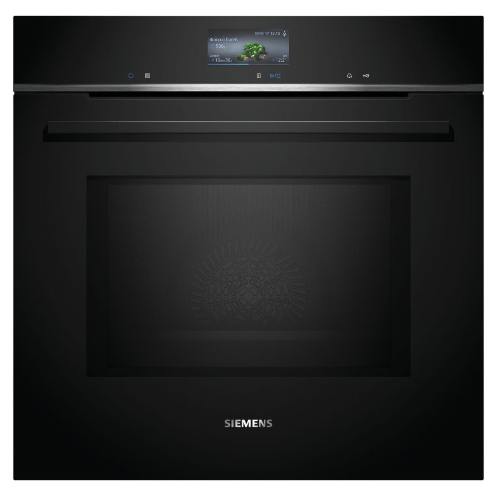 Siemens  IQ-700 Pyrolytic Multifunction Oven With Microwave HM776G1B1B - Black