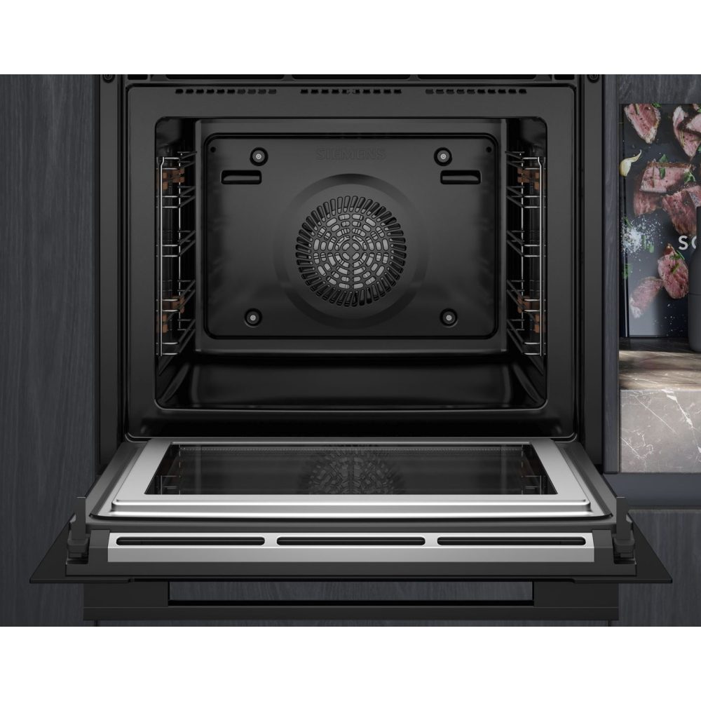 Siemens IQ-700 Pyrolytic Multifunction Oven With Microwave HM776G1B1B - Black Siemens IQ-700 Pyrolytic Multifunction Oven With Microwave HM776G1B1B - Black