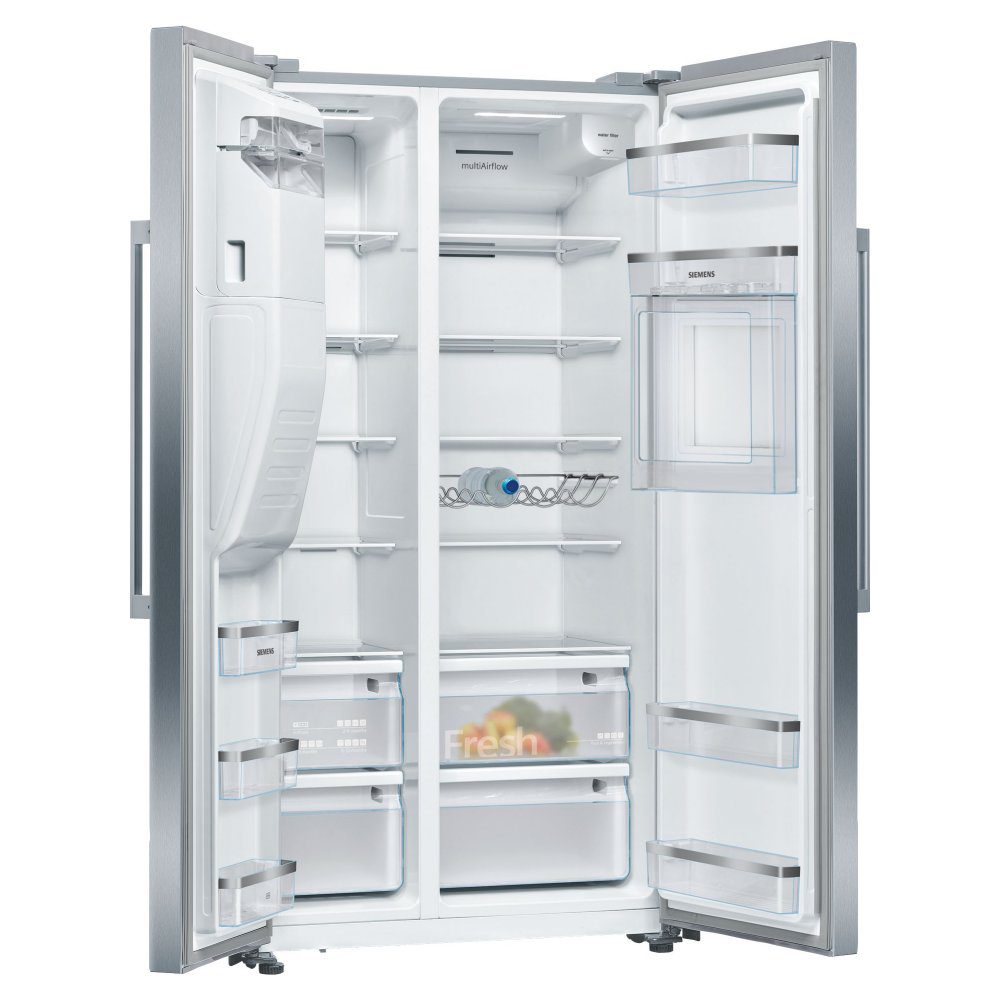 Siemens IQ-500 American Fridge Freezer With Ice & Water And Homebar KA93GAIDP - Stainless Steel Siemens IQ-500 American Fridge Freezer With Ice & Water And Homebar KA93GAIDP - Stainless Steel