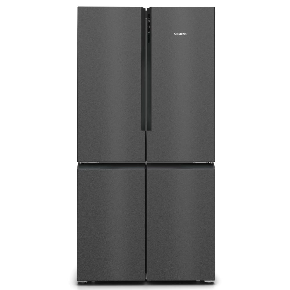 Siemens  Four Door Fridge Freezer Non Ice & Water KF96NAXEAG - Black Steel