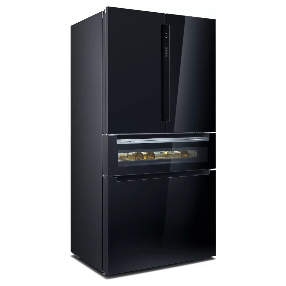 Siemens  IQ-700 French Style Fridge Freezer With Beverage Drawer KF96RSBEA - Black