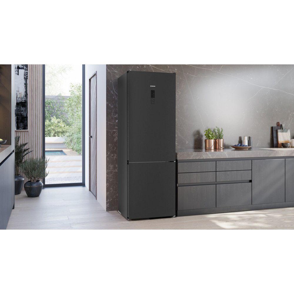 Siemens IQ-300 70cm Freestanding Frost Free Fridge Freezer KG49NXXCF - Black Steel Siemens IQ-300 70cm Freestanding Frost Free Fridge Freezer KG49NXXCF - Black Steel