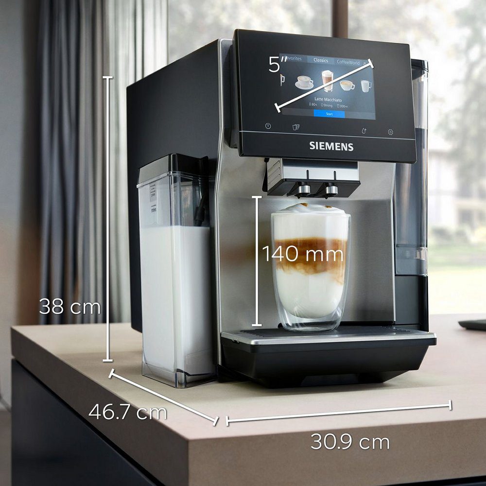 Siemens EQ700H Fully Automatic Freestanding Coffee Machine TQ717GB3 - Stainless Steel Siemens EQ700H Fully Automatic Freestanding Coffee Machine TQ717GB3 - Stainless Steel